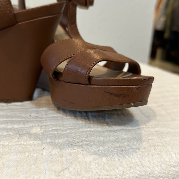 Gianni Bini cognac brown wedges size 8.5 - Picture 5 of 6